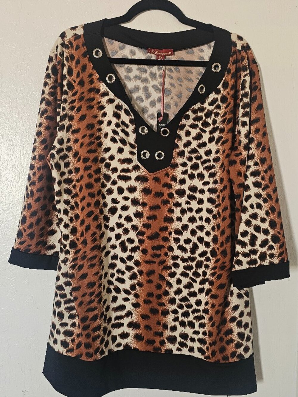 Avara Leopard Print Top – 2X